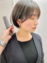 サンド 鹿児島中央(sand)&nbsp;黒髪/グレーベージュ/レイヤーロング/前髪パーマ[鹿児島駅]