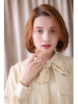 カバーヘア ブリス 上尾西口店(COVER HAIR bliss)&nbsp;かきあげバング小顔アシンメトリー大人ボブTb6上尾20代30代40代