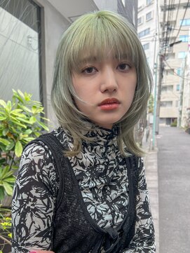 ミンクス渋谷スマートサロン(MINX shibuya smart salon) 魅力倍増カール シアーカラー ショート 姫カット ダークアッシュ