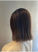 髪質改善カラー×うる艶ロングボブ