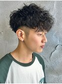 スペインカールメンズパーマ外国人風パーマラルフカール高崎眉毛