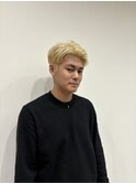 メンズ抜きっぱなしブロンドショート◎