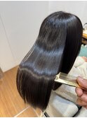 ダークラベンダーブラウン×髪質改善