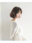 大人女子/丸みのあるボブスタイル