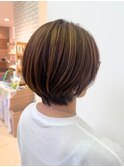 明るい白髪染め 白髪ぼかし