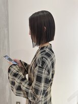 ヨーク(YOKE)&nbsp;YOKE 切りっぱなしボブ髪質改善丸くないボブ縮毛矯正ぱつっと