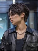 小久保styleフェザーパーマフェザーショートグレーエンドカラー