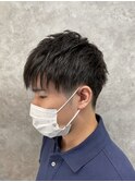 束感 ショート ツーブロック 刈り上げ メンズカット/葛西メンズ