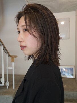 ビュートリアム 鎌倉小町(BEAUTRIUM) 肩ボブ/ハイライトカラー/筋感カラー/BEAUTRIUM鎌倉 カギワダ