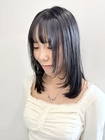 クローズ(cross-z)&nbsp;顔周り/レイヤーカット/韓国/ブルーブラック/東川口/浦和美園