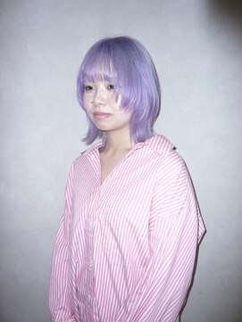 アルレン(Allen) ブロンドラベンダー/レイヤーボブ「宇都宮/ブリーチ」