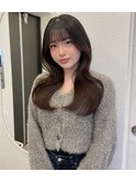 福岡美容室/レイヤーカット/ブラウンカラー/韓国ヘア