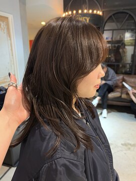 ノラ ヘアーサロン(NORA HAIR SALON) ブラウンベージュブリーチなしダブルカラーレイヤーカット