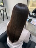 髪質改善ストレート髪質改善トリートメント艶カラーブラウン
