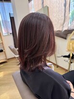 テーラヘアー 袖ヶ浦2号店(TELA HAIR)&nbsp;ブリーチ無しレッド
