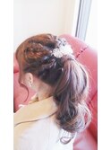 ポニーテールアレンジ