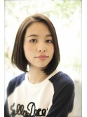 【BAYROOM横浜】前髪なし×暗髪ナチュラルボブ