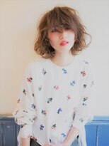 ハクヘアー(hacu hair) かわいいワイドバング☆ネープレス☆モーブカラー無造作ボブ♪