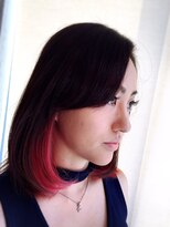 ヘアメイク アース ユーカリが丘店(HAIR & MAKE EARTH)&nbsp;インナー　カラー　赤