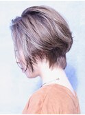 グレージュショートボブ_3Dカラー