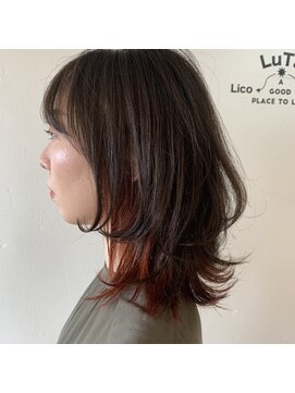 ルタ(LuTa by siesta&LiCO) LuTa☆吉祥寺インナーオレンジ ミディウルフ