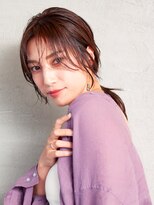 ナナナパレナ 梅田店(nanana parena)&nbsp;つやつやモーヴブラウン♪抜け感バングスタイル！