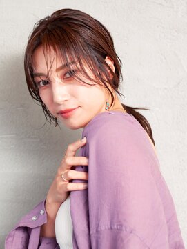 ナナナパレナ 梅田店(nanana parena) つやつやモーヴブラウン♪抜け感バングスタイル！