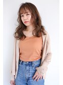 大人かわいいロング