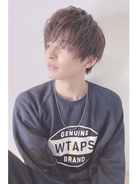 レア 中野(Le'a) Le'a齋藤マッシュウルフ七三オールバックツイストパーマ/中野