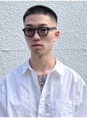 オシャレボウズサイドグラデーションコンマヘアかき上げテクノ