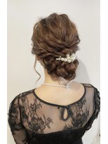 ミモザワークス(Mimosa Works)&nbsp;お呼ばれシニヨンアレンジ