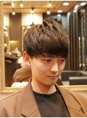 アップバング/ツーブロックマッシュ/束感/<理容室>[浦和/メンズ]