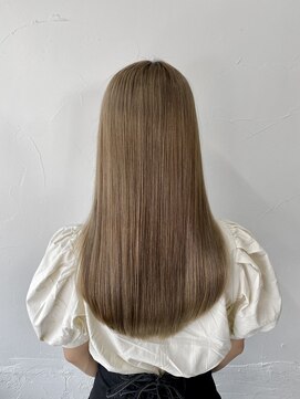 プルエクステのお店ネクスト(NEXT) #ダブルカラー #ケアブリーチ #ミルクティー