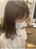 韓国スタイル/ベージュブラウン/髪質改善縮毛矯正/香椎/千早