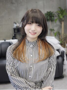 スラップス(SLAPS.) ロングウルフ×インナーオレンジ