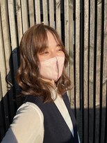 アールヘアー(ar hair)&nbsp;【市川諒】プレミアムダブルケアカラー×くびれミディアム☆☆