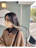 パルタジェ(partager) イヤリングカラーと外ハネリンク