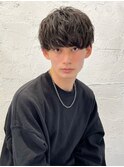 ソフトツイストパーマ刈り上げマッシュパーマメンズカット