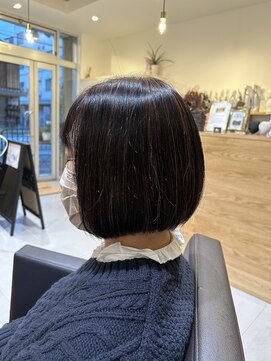 ネモトヤニーゴーマルマル(NEMOTOYA2500) ボブ×白髪ぼかし