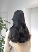 ロング/レイヤー/グレージュ/ウェーブ/透明感/リバース巻き