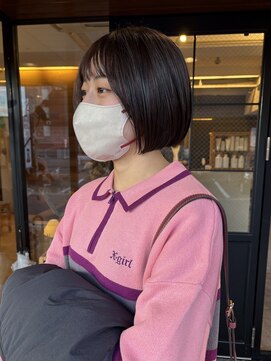 ヘア プロデュース キュオン(hair produce CUEON.) 丸みのある可愛いナチュラルボブ