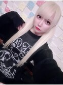 ホワイトブロンド/シールエクステ60枚