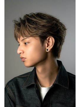 オーシャントーキョーオーバー 渋谷(OCEAN TOKYO OVER) 韓国マッシュセンターパートダウンパーマニュアンスパーマウルフ