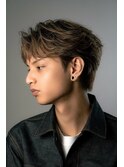 韓国マッシュセンターパートダウンパーマニュアンスパーマウルフ