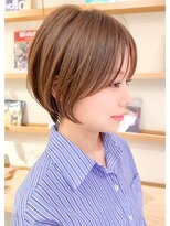 ルエ(rue) 大人ショートボブ丸みショートカットマッシュショート前髪あり