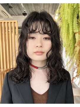 アクセヘアー 町田(acce hair) ロング無造作ウェーブパーマ