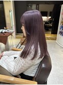 髪質改善×ラベンダーピンク