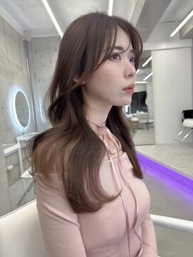 アイシー 表参道(ICY) ココアブラウン×顔まわりカット