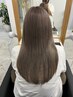 大人気♪顔周りのクセを扱いやすく♪前髪ストレートパーマ＋カット
