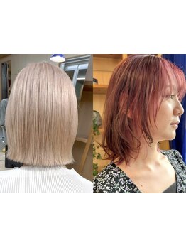 ダメージを抑えたブリーチオンカラーが人気！ツヤのあるハイトーンカラーでトレンドスタイルに♪